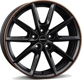 BORBET LX18 Black Matt Rim Copper 8x18 5/112 ET48 B66.6 BORBET LX18 Black Matt Rim Copper 8x18 5/112 ET48 B66.6