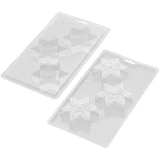 Konfektform 3d Snøfnugg Konfektform 3d Snøfnugg