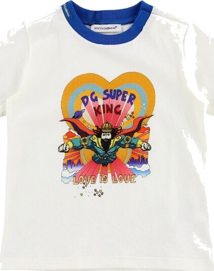 Dolce & Gabbana T skjorte   Superhero   Hvit m. Konge   Dolce & Gabbana   18 24 md   T skjorte   86 92