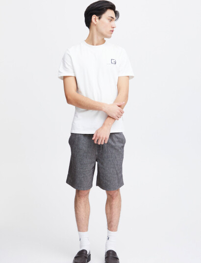 Casual Friday Cfphelix 0066 Linen Mix Shorts - Grey - L