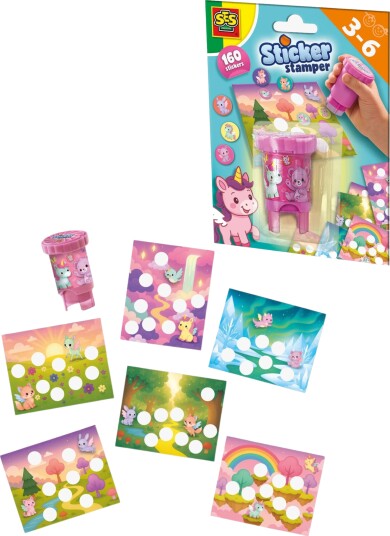 SES Creative Sticker Stamper Fantasy Animals Multi/patterned ONE SIZE