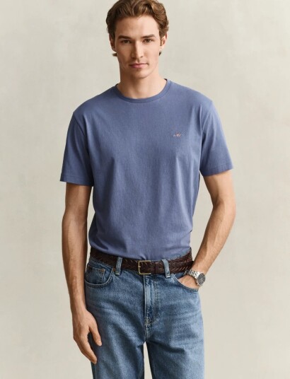 Gant Shield T Shirt Blue M
