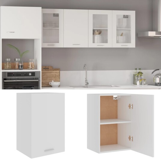vidaXL Hengende skap hvit 39,5x31x60 cm sponplate vidaXL Hengende skap hvit 39,5x31x60 cm sponplate