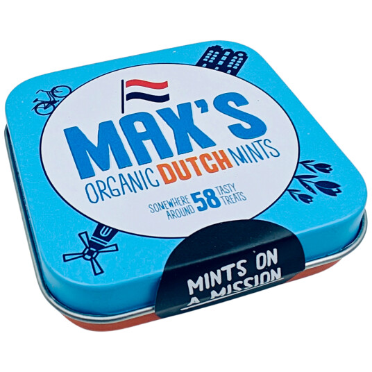 Økologiske myntepastiller MAX`S Dutch Bokse 35g Økologiske myntepastiller MAX`S Dutch Bokse 35g
