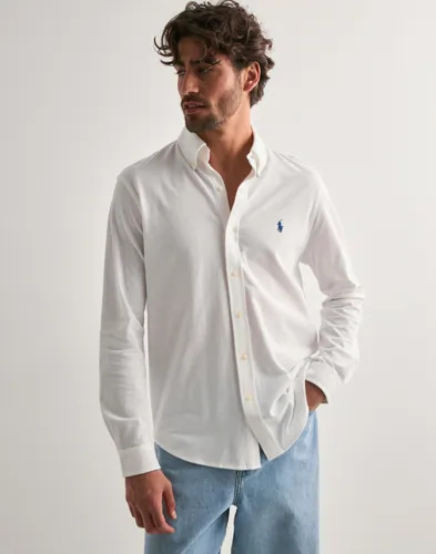 Polo Ralph Lauren Featherweight Mesh Shirt Hverdagsskjorter Hvit