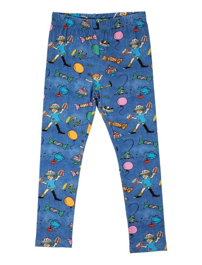 Pippi Langstrømpe Fest Pippi Leggings Blue 86