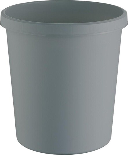 Helit Papirkurv "The Green German" 18 Liter Lysgrå Rund Gjennomgående Gripekant I Resirkulert Plast – 1 Stk H6405882 Helit Papirkurv "The Green German" 18 Liter Lysgrå Rund Gjennomgående Gripekant I Resirkulert Plast – 1 Stk H6405882