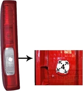 VAN WEZEL 4395931 Baklykt