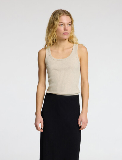 Selected Slfanna U Neck Tank Top Noos Cream XXL Selected Slfanna U Neck Tank Top Noos Cream XXL
