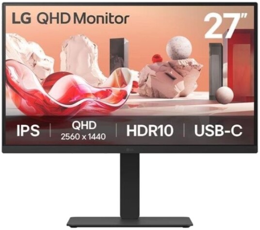 LG 27BA75QB 27" QHD IPS Skjerm 2560x1440 100Hz Svart LG 27BA75QB 27" QHD IPS Skjerm 2560x1440 100Hz Svart
