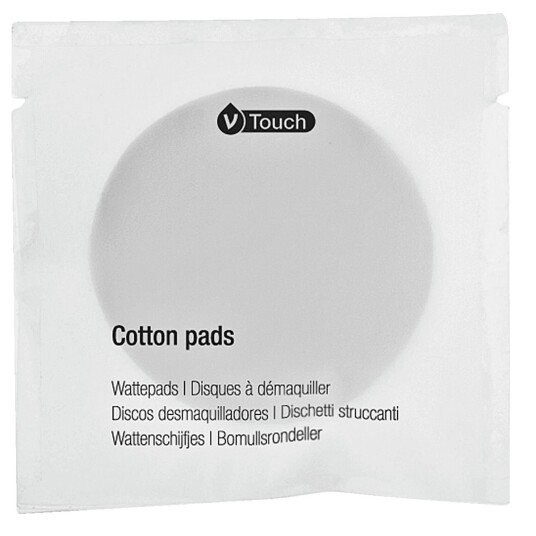 VEGA Bomullpads V-Touch 4 stykk 6 cm (Ø) Hvit 250 Stykk / Forpakning VEGA Bomullpads V-Touch 4 stykk 6 cm (Ø) Hvit 250 Stykk / Forpakning