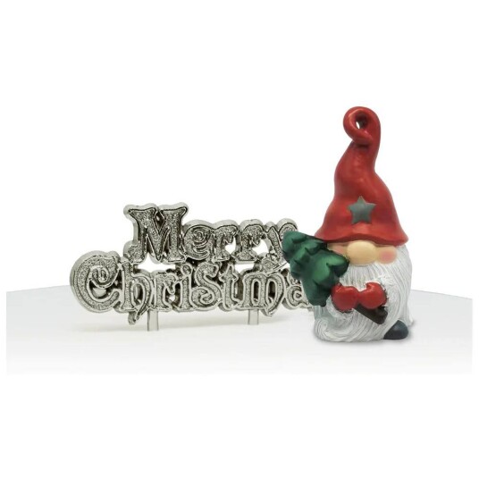 Kaketopper Jul Merry Christmas Sett/2 