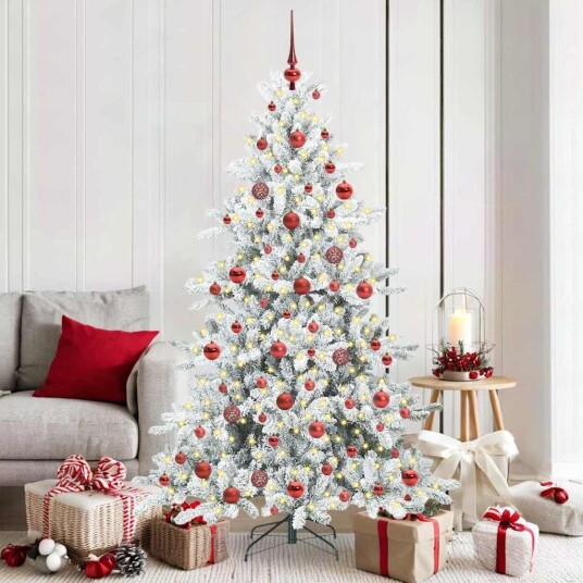  Kunstig sammensatt juletre med 300 LED med stativ 180 cm PVC