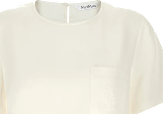 Max Mara Dame Topper Hvit S,