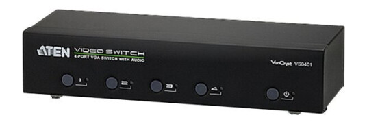 Aten Vancryst Vs0401 - Video/Audio Switch - 4 X Vga / Audio - Stasjonær
