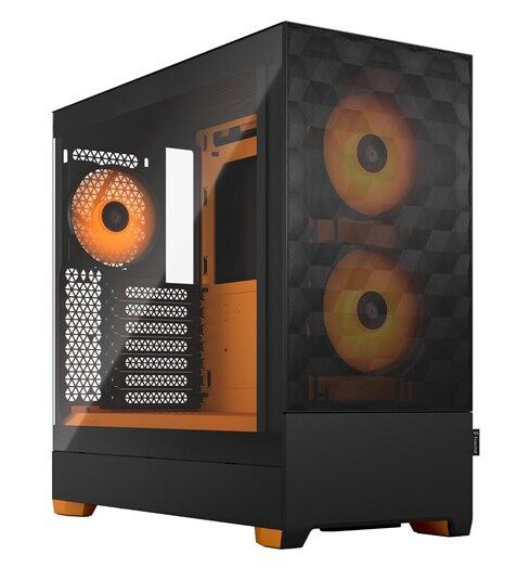 Fractal Design Pop Air RGB Midi Tower Kabinett med Vindu Orange Core Fractal Design Pop Air RGB Midi Tower Kabinett med Vindu Orange Core