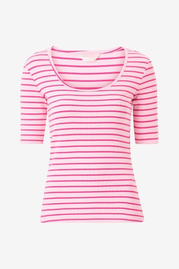 Ellos Collection Ribbet topp Rosa