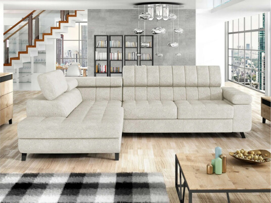 Amshyttan Sovesofa Med Sjeselong 3 Seter Grå