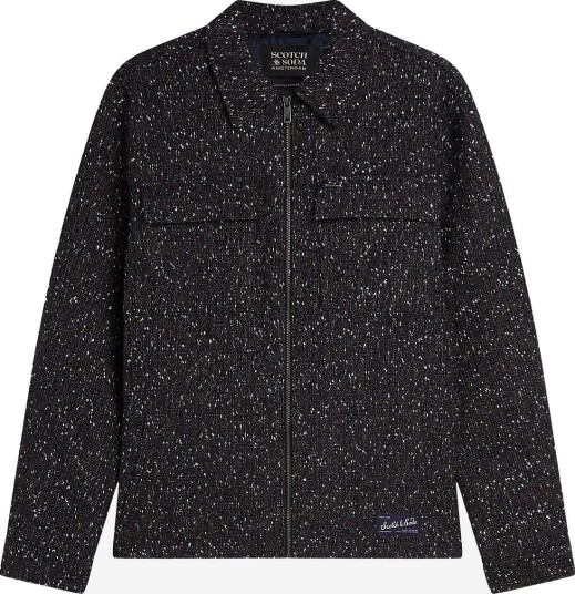 Scotch & Soda Tailored Wool Blend Tweed Jacket SKY CAPTAIN MELANGE M