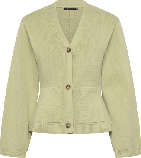 Gina Tricot Knitted Cotton Cardigan Green XS Gina Tricot Knitted Cotton Cardigan Green XS