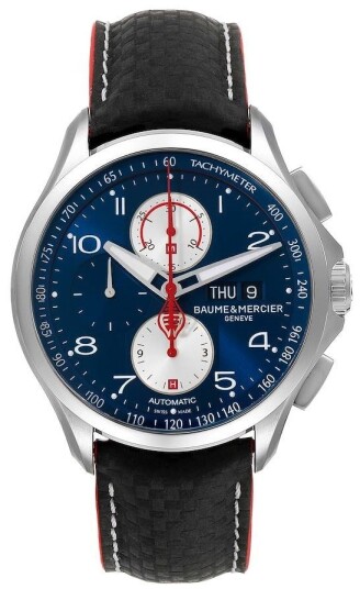 Baume & Mercier Herreklokke M0A10343 Clifton Blå/Lær Ø44 mm Baume & Mercier Herreklokke M0A10343 Clifton Blå/Lær Ø44 mm