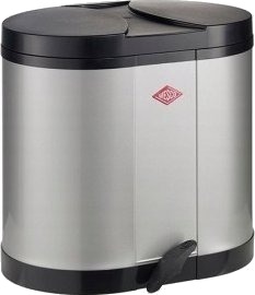 Wesco Avfallsbeholder Sølv 2X15l Beta
