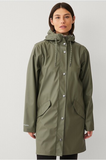 Áhkká   Regnjakke PU Parka W   Grønn