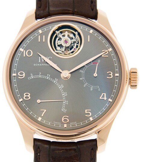 IWC Herreklokke IW504602 Portuguese Grå/Lær Ø44.2 mm