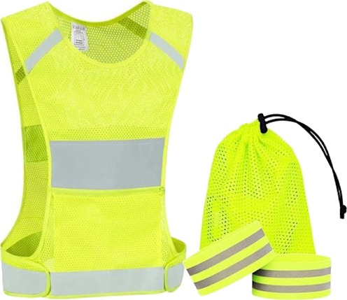 Refleksvest med 2 bånd
