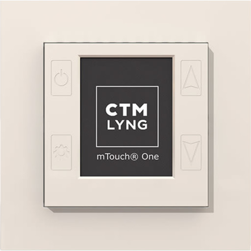 CTM mTouch One 1P Termostat Og Regulator Polarhvit RAL9010 CTM mTouch One 1P Termostat Og Regulator Polarhvit RAL9010