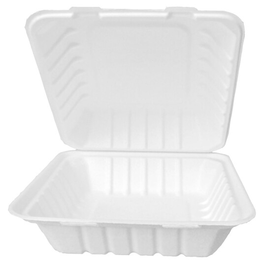 NATUREStar Matboks sukkerrør Nature VI rektangulært; 110cl, 22.5x20x9 cm (LxBxH); Hvit; Rektangulær; 25 Stykk / Forpakning