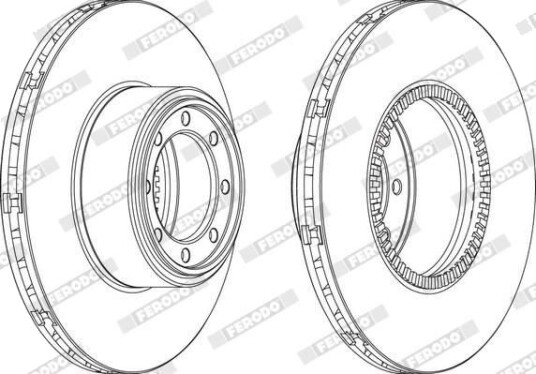 FERODO FCR321A Bremseskive FERODO FCR321A Bremseskive