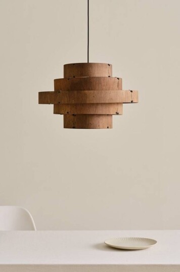 BECAH taklampe Mørkebrun