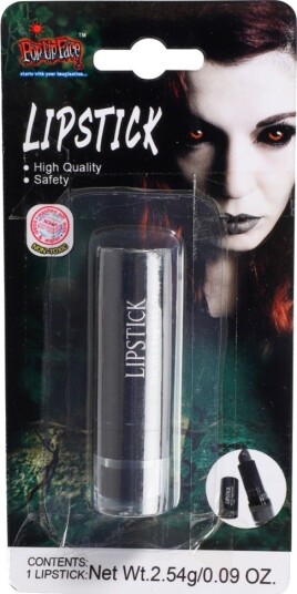 Svart Leppestift Kostymesminke (2,54g) Lepper 97891