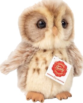 Teddy HERMANN  Ugle lysebrun 16 cm