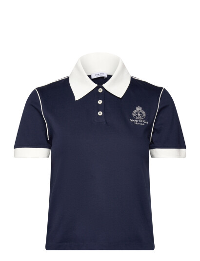 Sporty & Rich Crown 70S Pique Polo Navy S