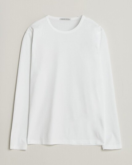 Tiger of Sweden Olaf Mercerized Cotton Long Sleeve T Shirt Pure White