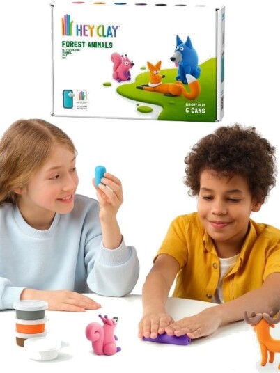 Hey Clay Forest Animals Modelleringsleire Med 3 Skogsdyr 6 Bokser Hey Clay Forest Animals Modelleringsleire Med 3 Skogsdyr 6 Bokser