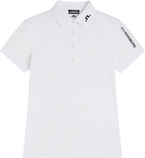 J.Lindeberg Tour Tech Pique Dame Hvit Xl J.Lindeberg Tour Tech Pique Dame Hvit Xl