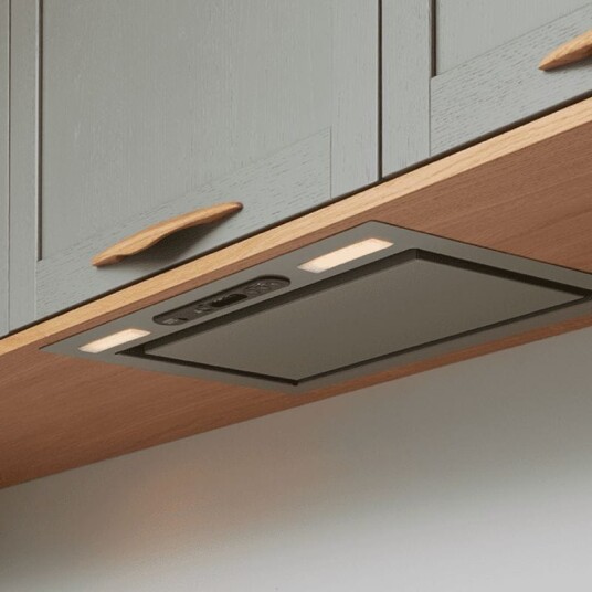 Røroshetta Diskret Sense Ventilator til Overskap Børstet Stål / 60cm Resirkulasjon