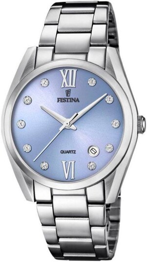 Festina Dameklokke F16790 B Blå/Stål Ø37 mm