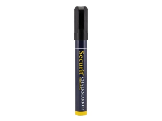 Securit® Original Kridtmarker Med Sort Skrå Spids   12 Stk.