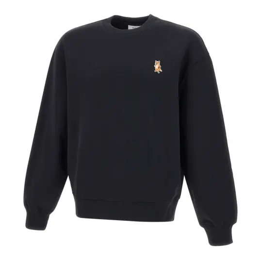 Maison Kitsuné Herre Gensere & Hettegensere Svart L Maison Kitsuné Herre Gensere & Hettegensere Svart L