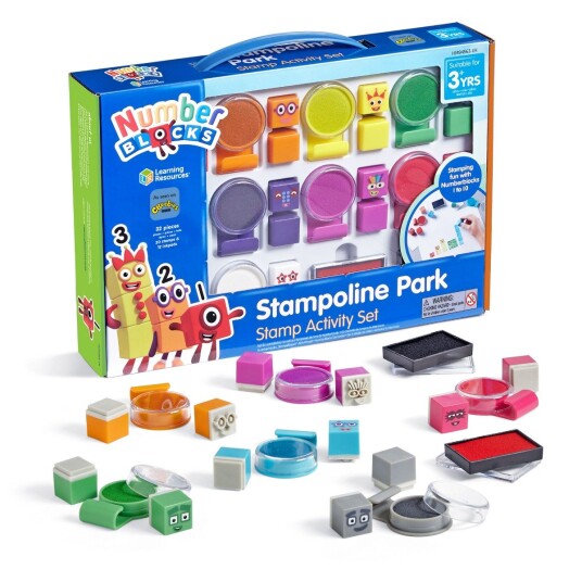 Learning Resources ® Tallblokker Stampoline Park Stamp Activity Set