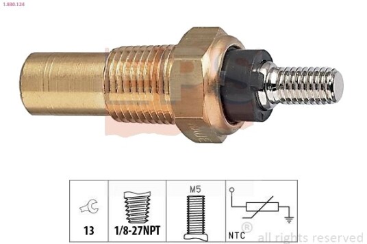 Sensor, motortemperatur EPS 1.830.124