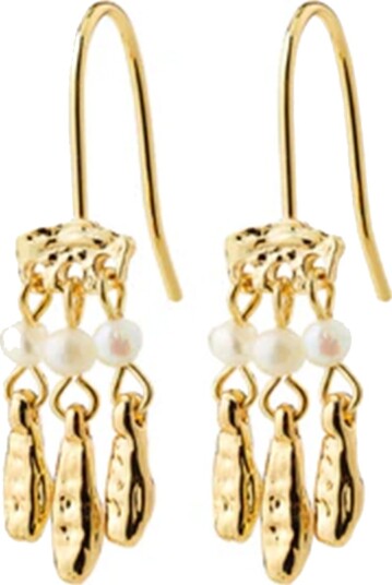 Pilgrim Virel Earrings Gold Plated Gold ONE SIZE Pilgrim Virel Earrings Gold Plated Gold ONE SIZE