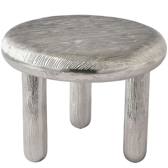 Polspotten Thick Disk Sidebord Sølv