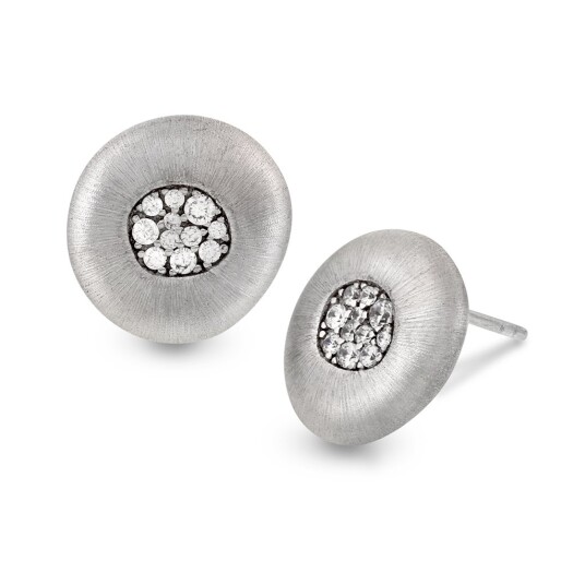 Pan Jewelry Øredobber i sølv med zirkonia