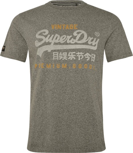 Superdry Vl Heritage Relaxed Tee   Khaki green   M