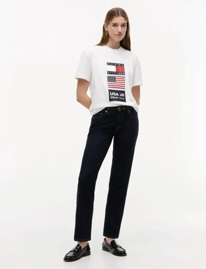 Tommy Hilfiger Us Sailgp Sailing Flag Tee Cream L